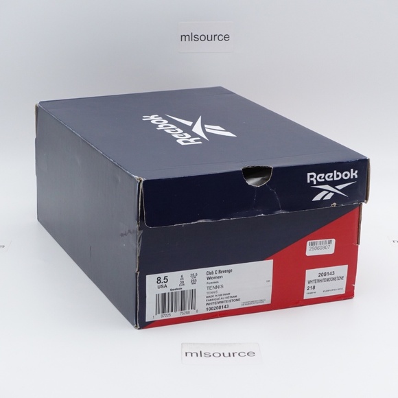 NEW Women's Reebok Club C Revenge Leather Sneakers 100208143 White/Stone - Picture 13 of 13